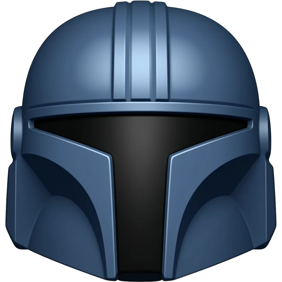 Navy blue snake ranger helmet emoji