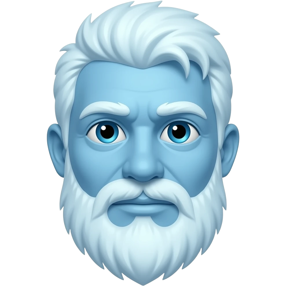 ice man face only emoji