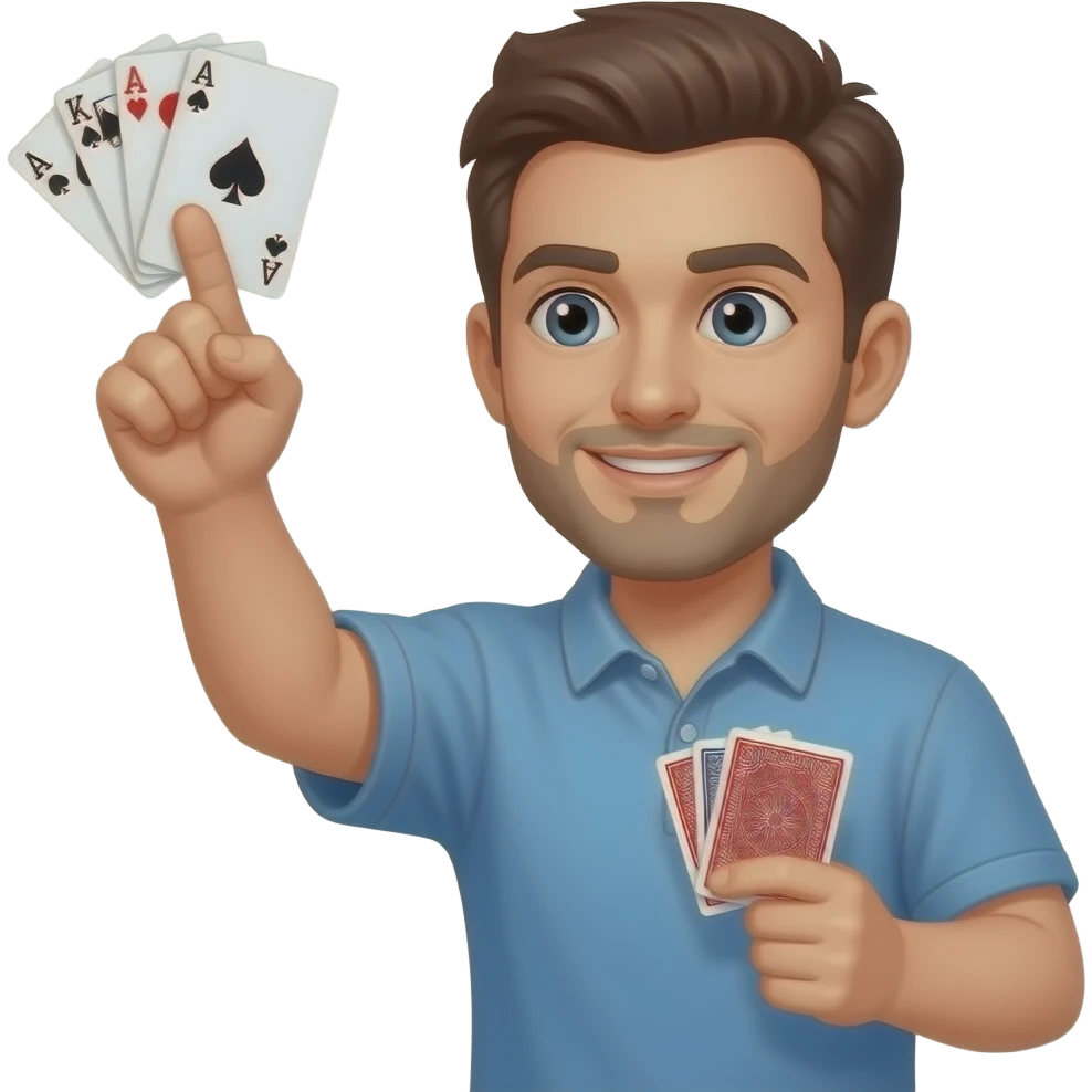 Throwing cards emoji
