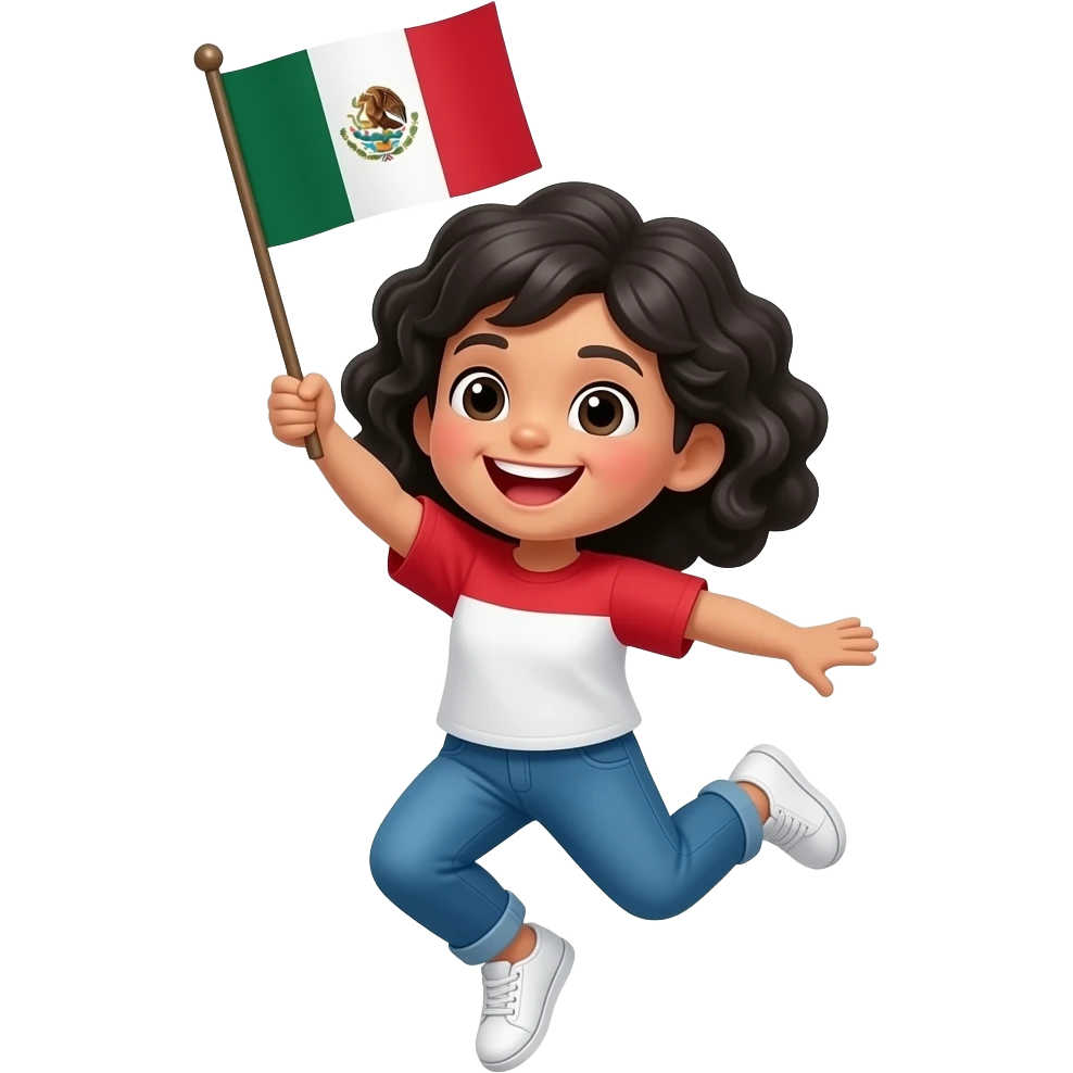 Chibi emoji, big head small body, paper sprite girl, crisp white folded ...