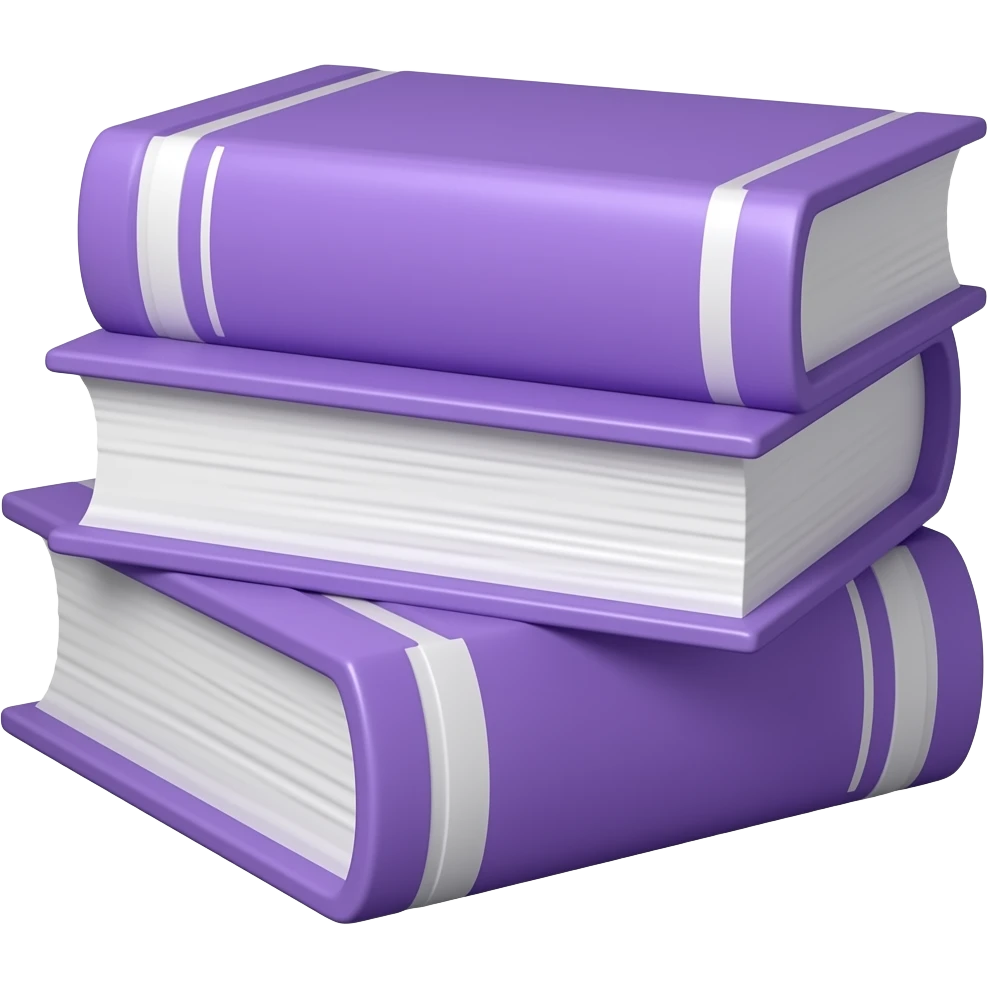 BOOKS PURPLE emoji