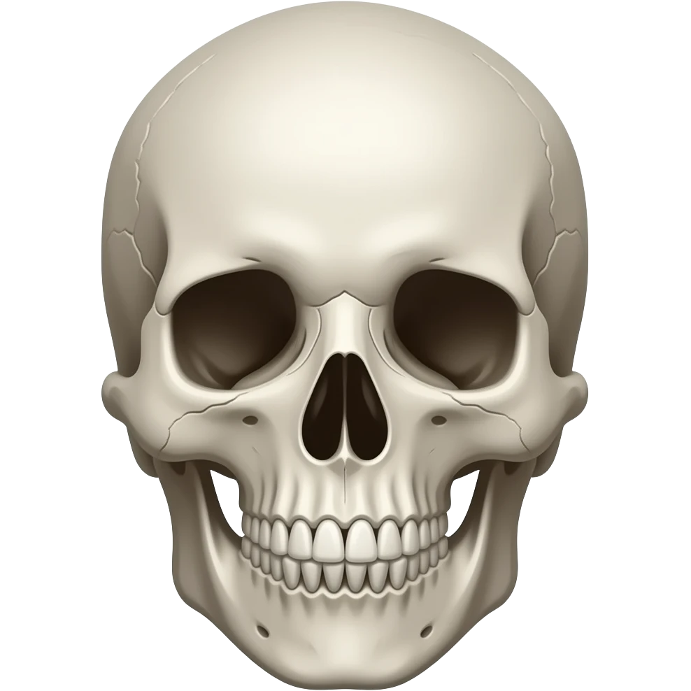 skull whispering emoji