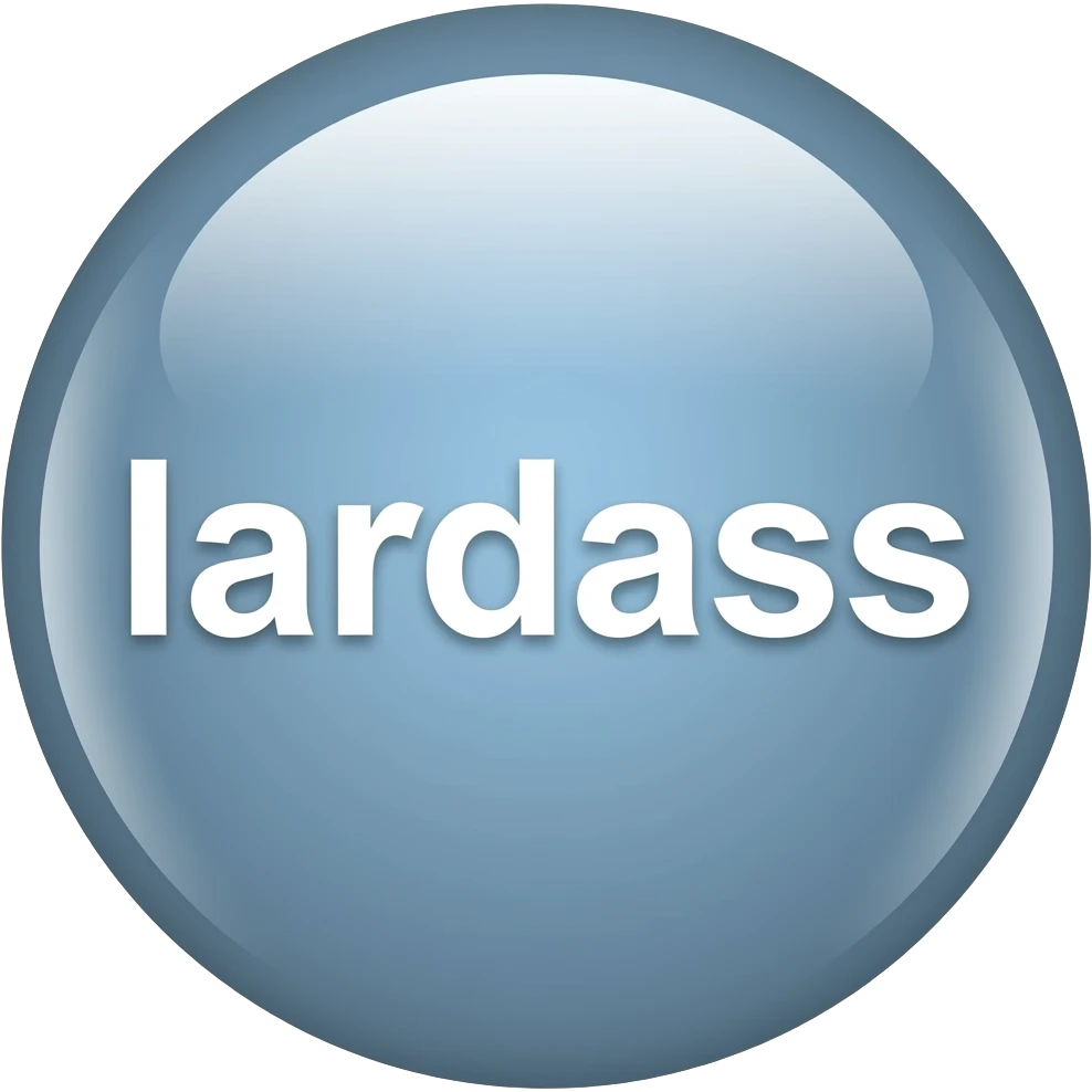 button that says lardass emoji