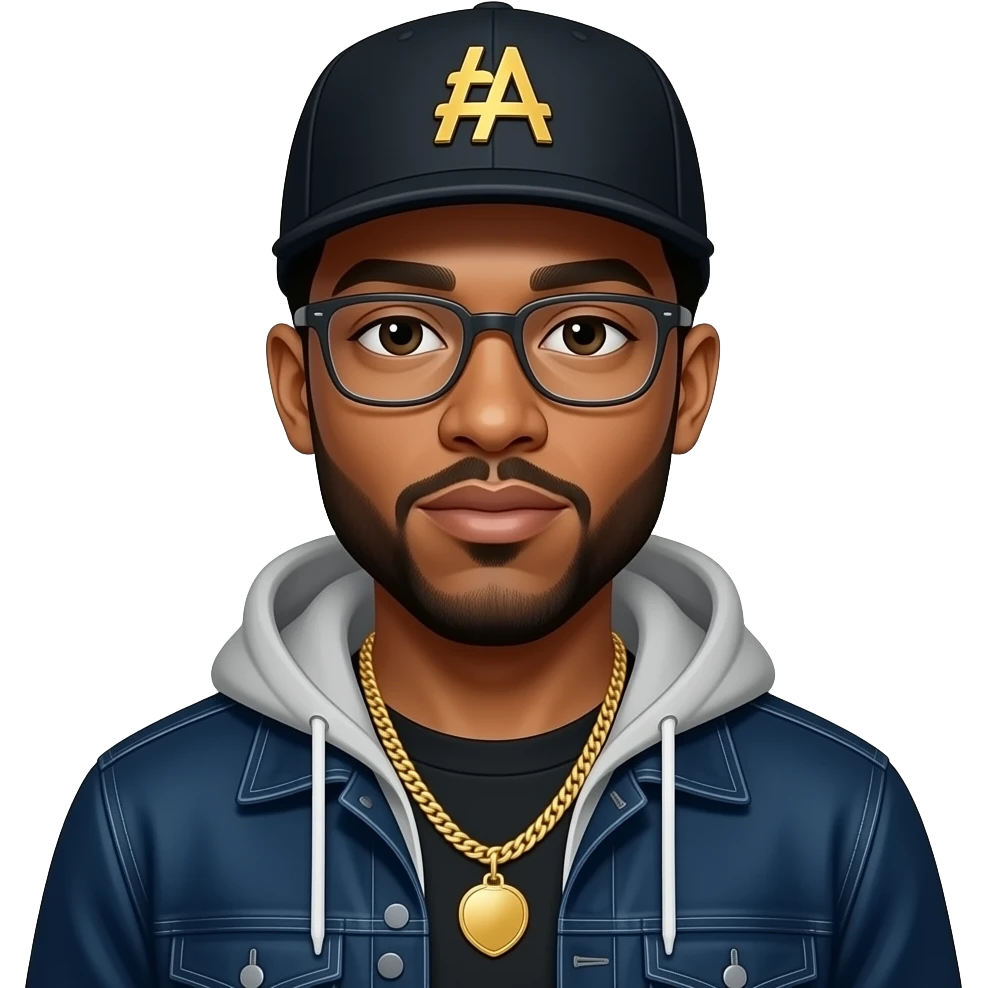 Nipsey Hussle with hip hop outfit emoji