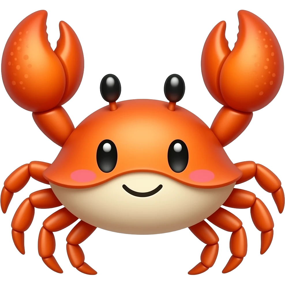 Crab cute emoji