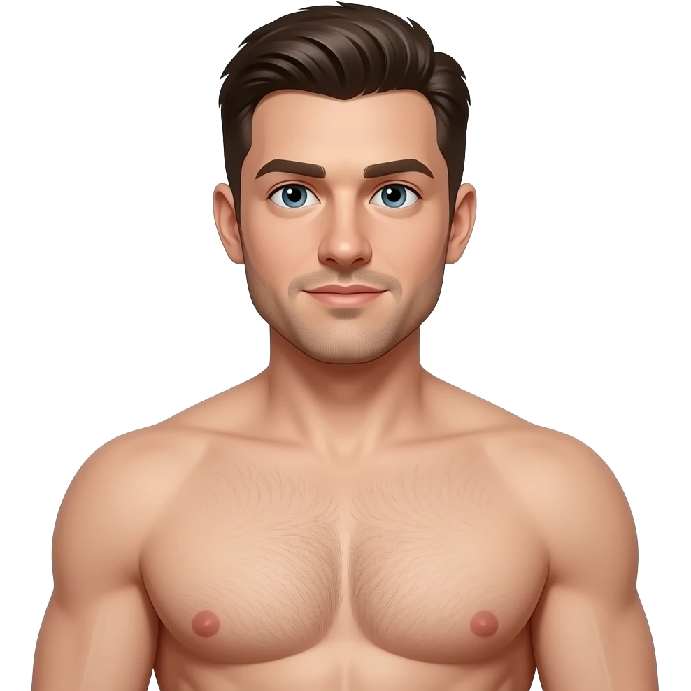 Guy with  huge breasts emoji