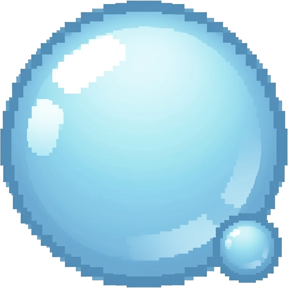 pixeled bubbles emoji emoji
