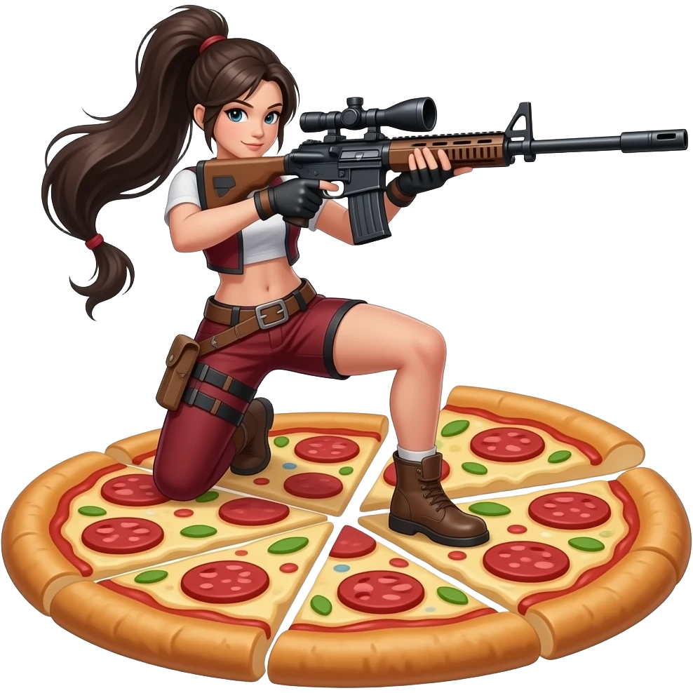 Caitlyn league  of legends  sniper gun shooting Chinese girl sexy pizza feet grinding emoji