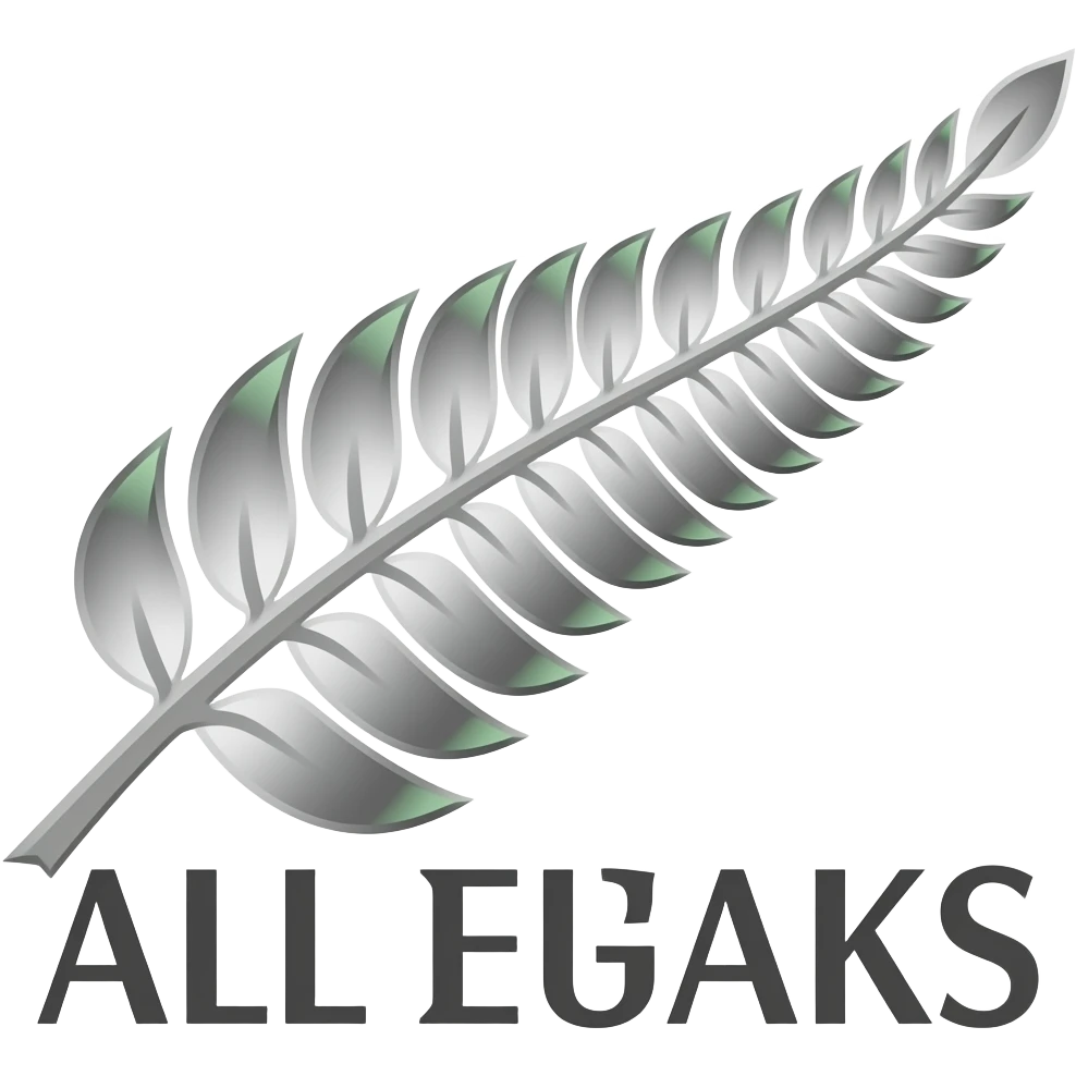 Silver fern like the all blacks rugby sign emoji
