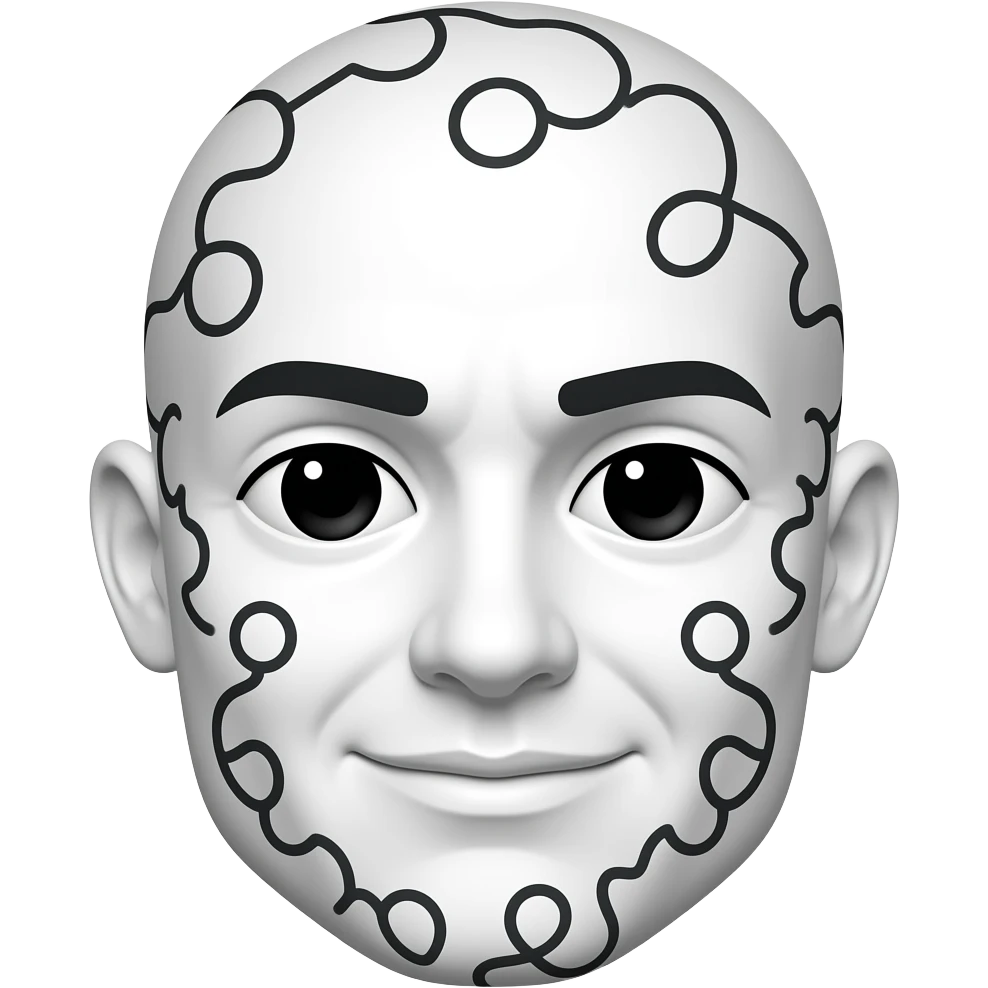squiggly face emoji