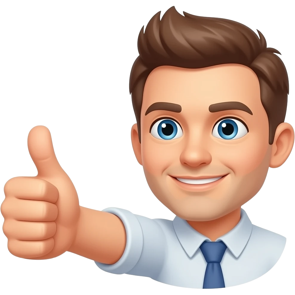 Este emoji con las estrellas Amarillas🤩 combinado con este👍🏽 emoji
