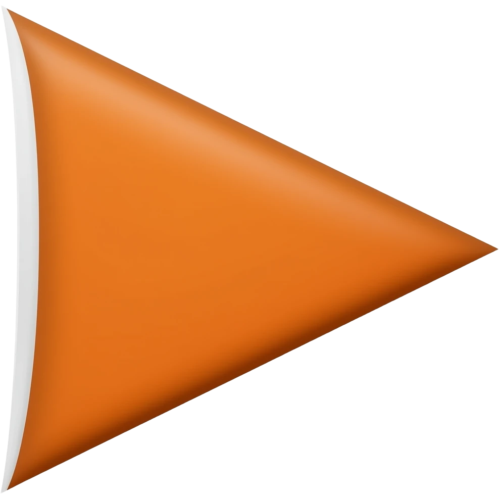 Triangular orange flag emoji