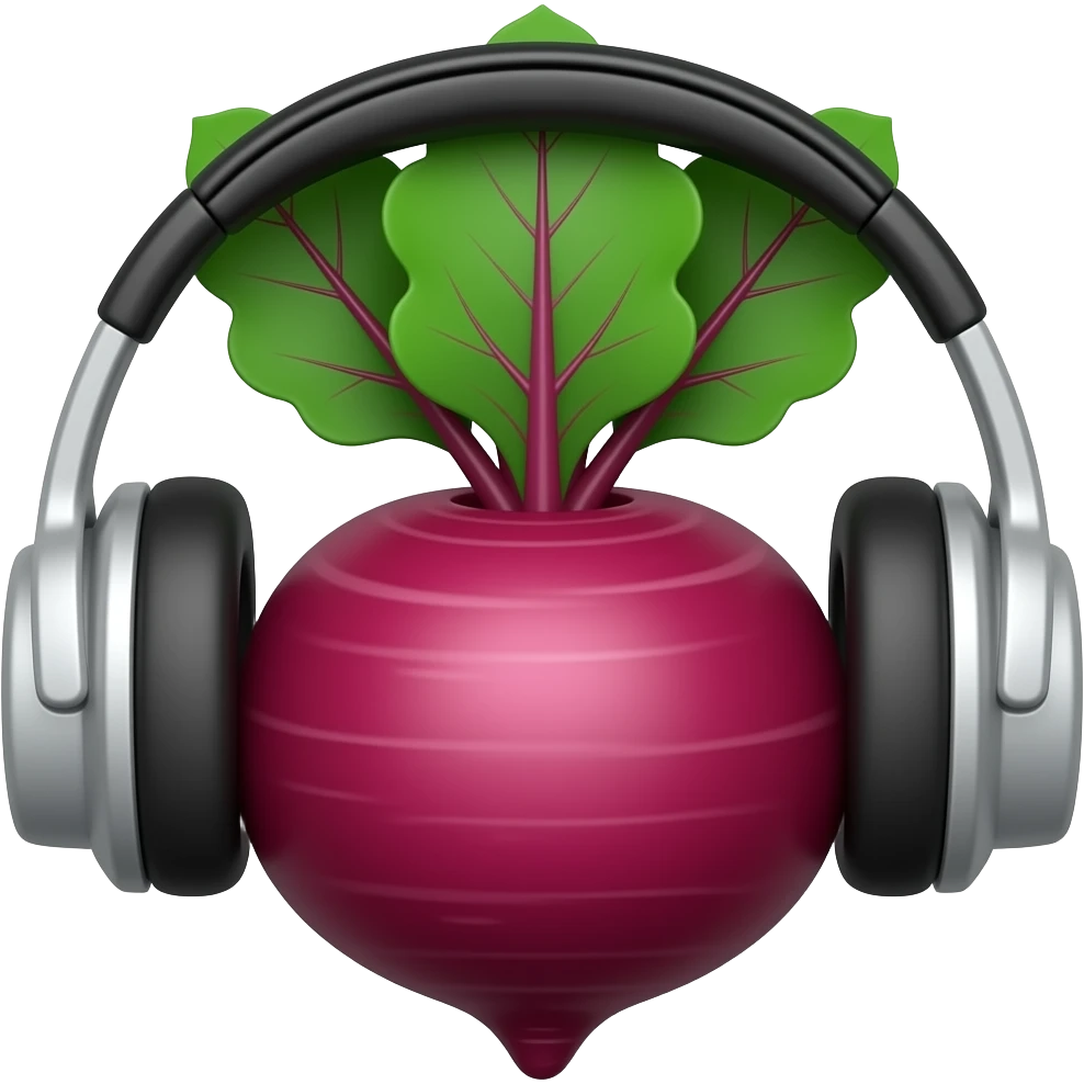 beet using headsets emoji
