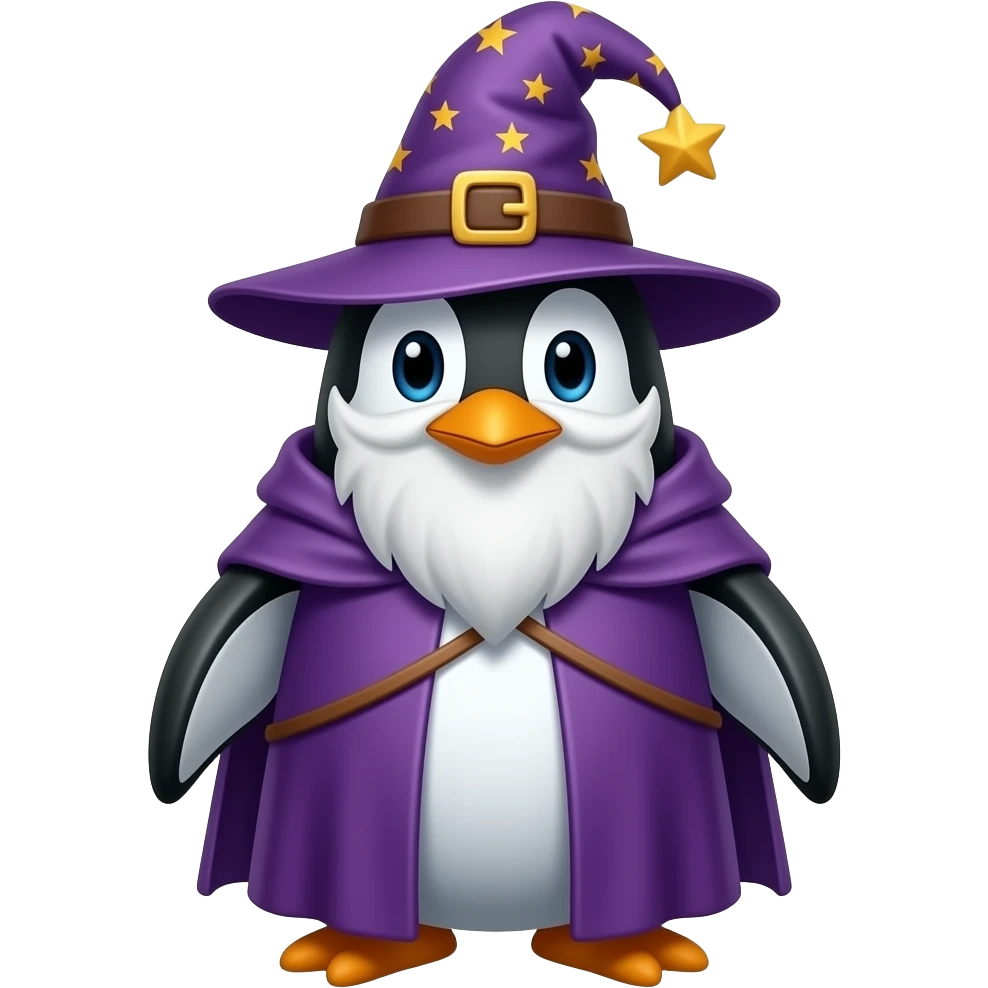 Penguin Wizard emoji