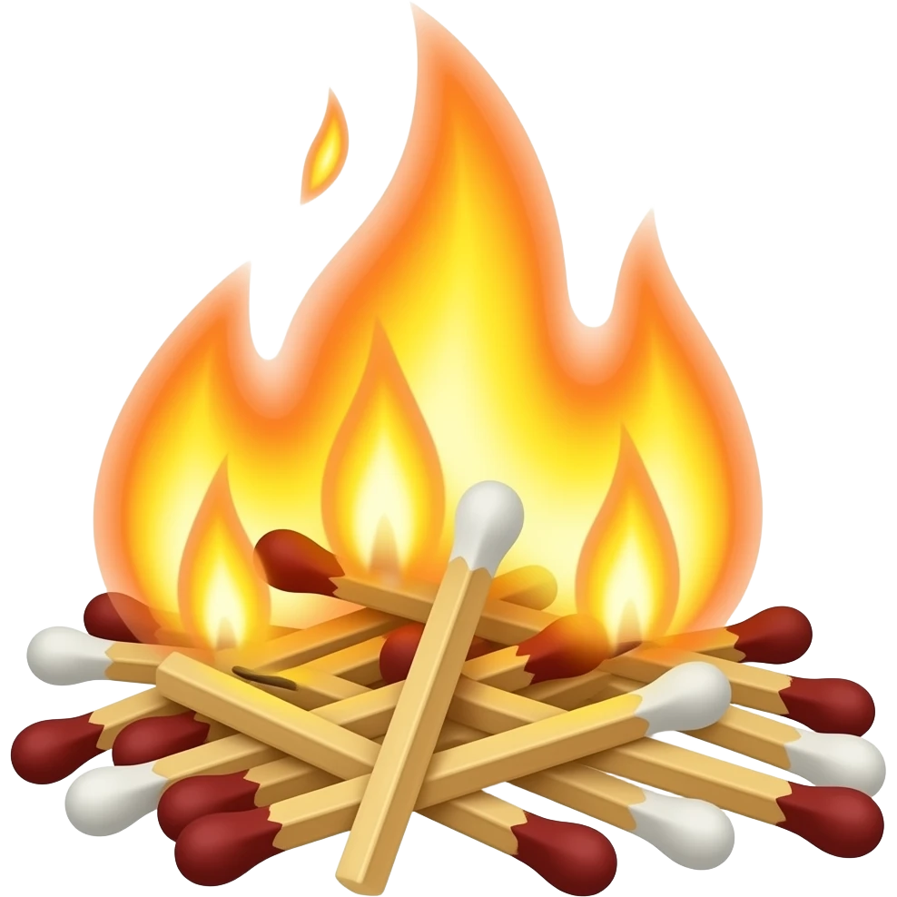 matches burning emoji