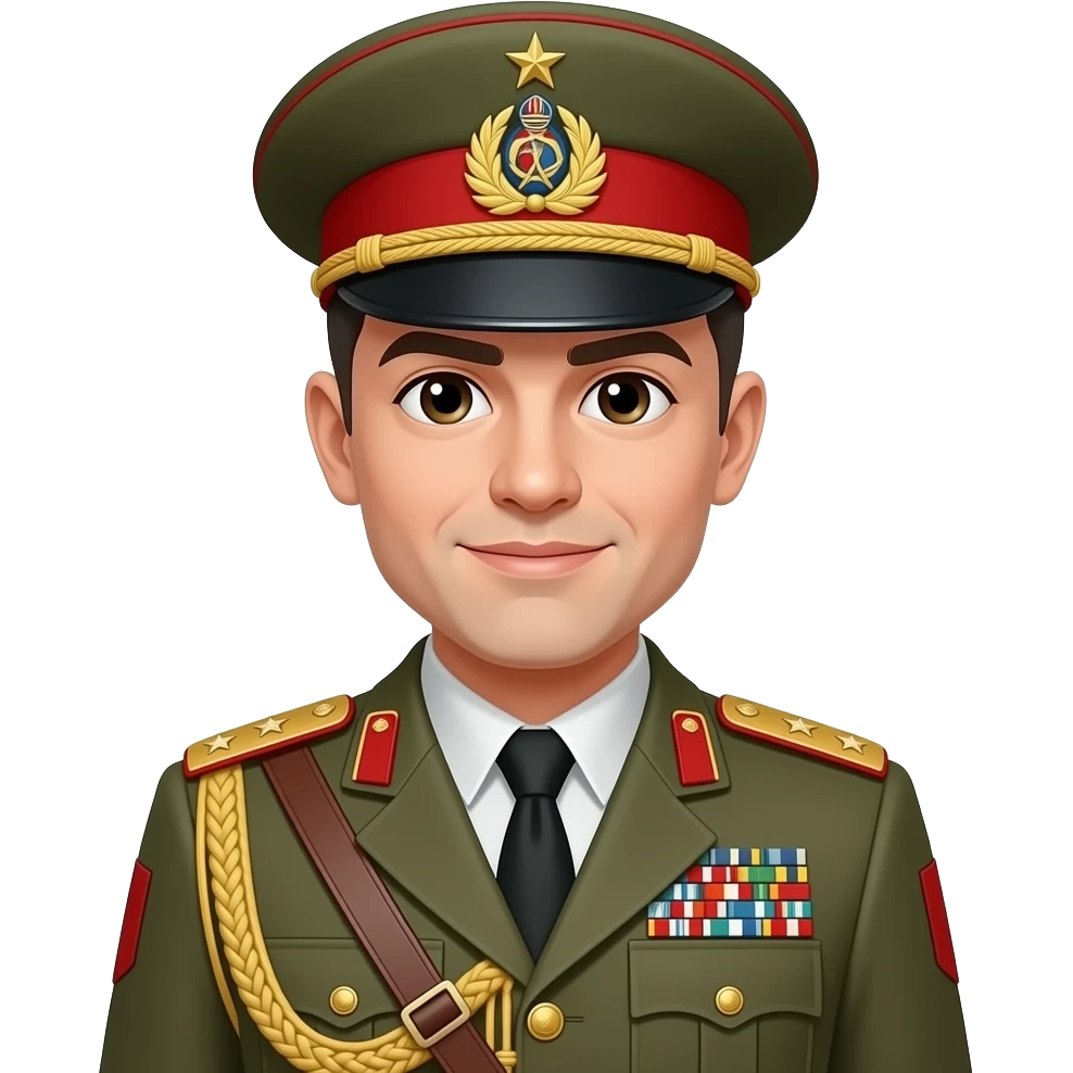Soldier with high rank emoji