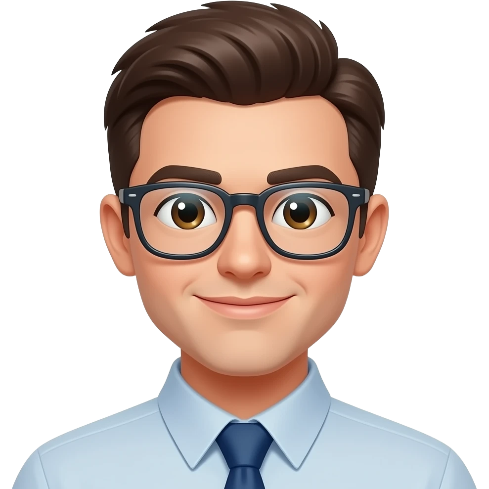Create high-quality glossy emojis with a vibrant modern style.Make the emojis look premium, shiny, and eye-catching with bright highlights, smooth gradients, soft reflections, and glowing details. glasses emoji emoji