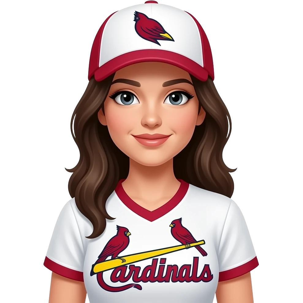 Female cardinals fan emoji