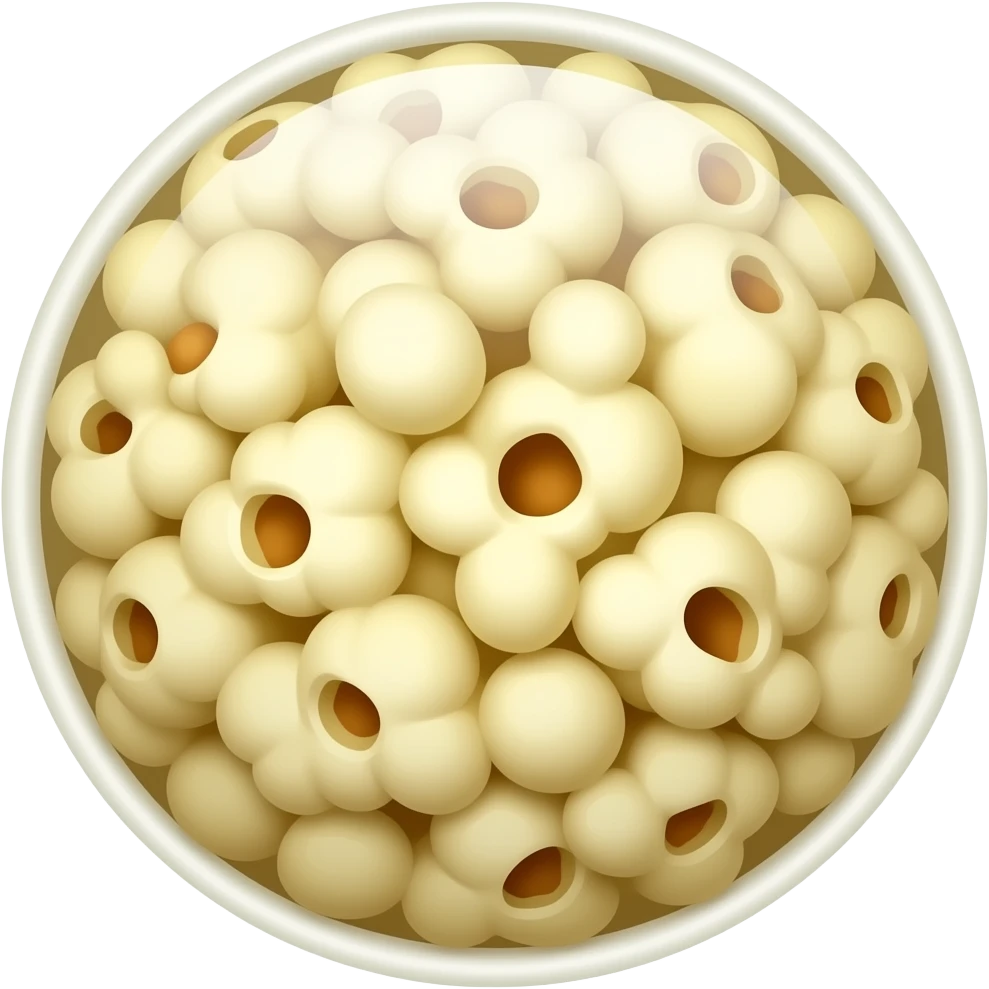 Popcorn ball buttons emoji
