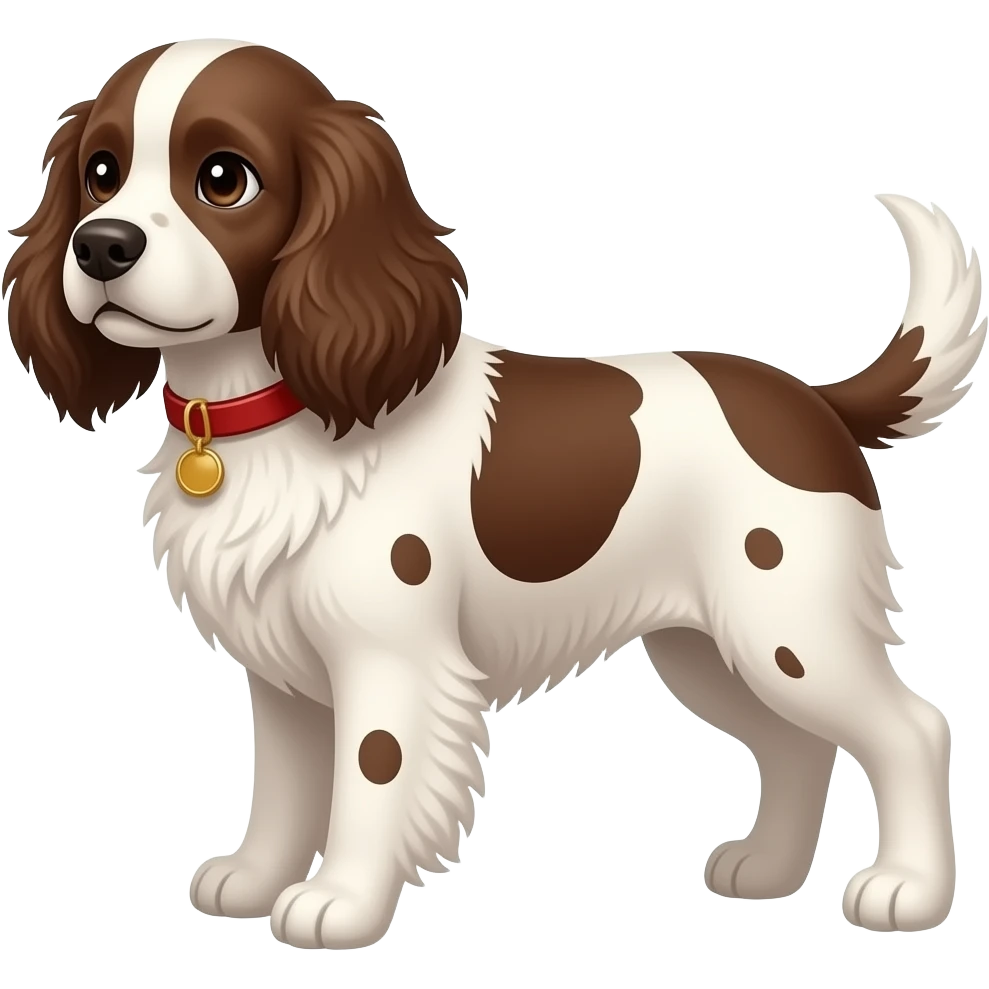 Solid Brown springer spaniel emoji