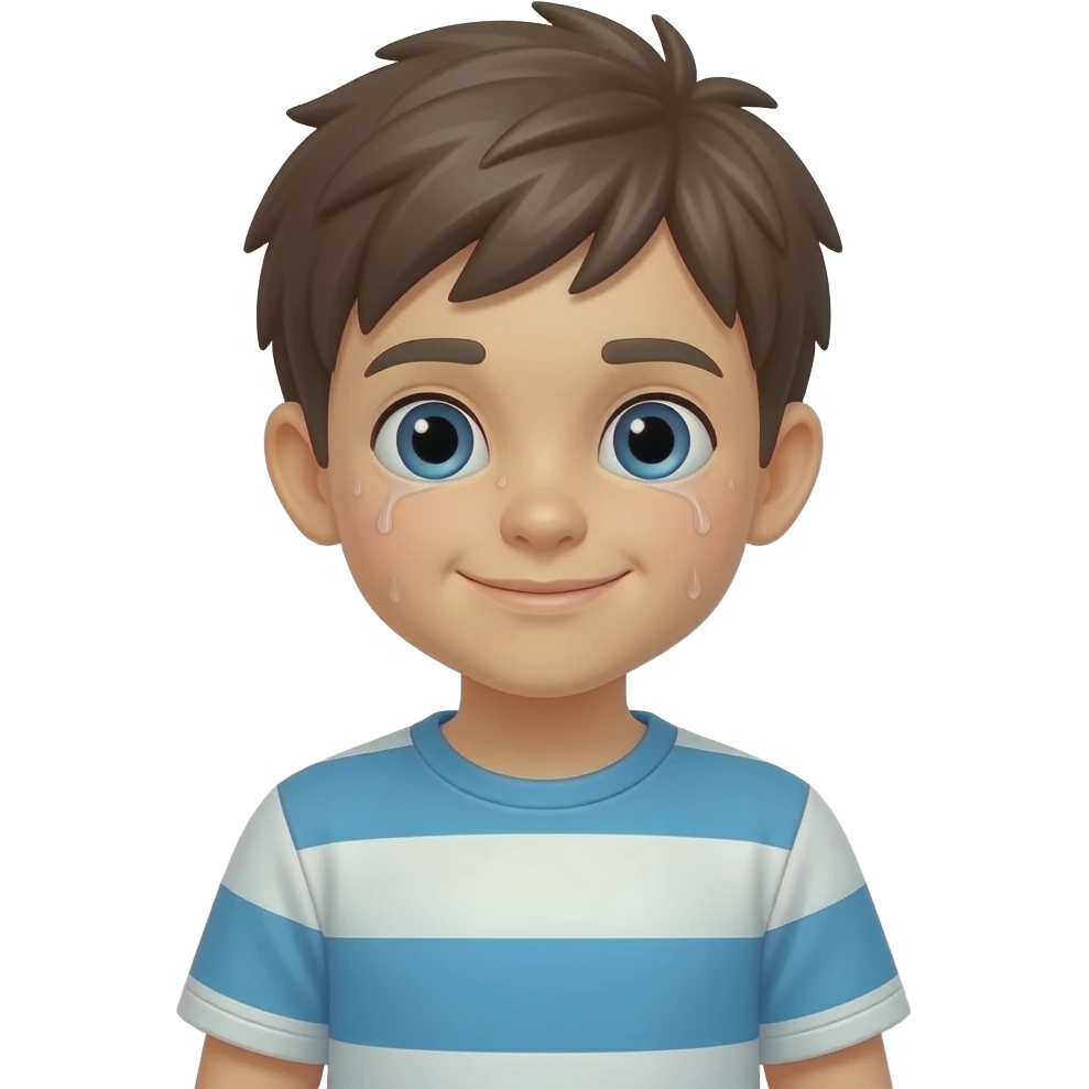 Kid that is sweaty and is in the playground emoji