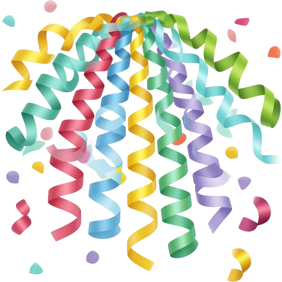 party multicolor emoji