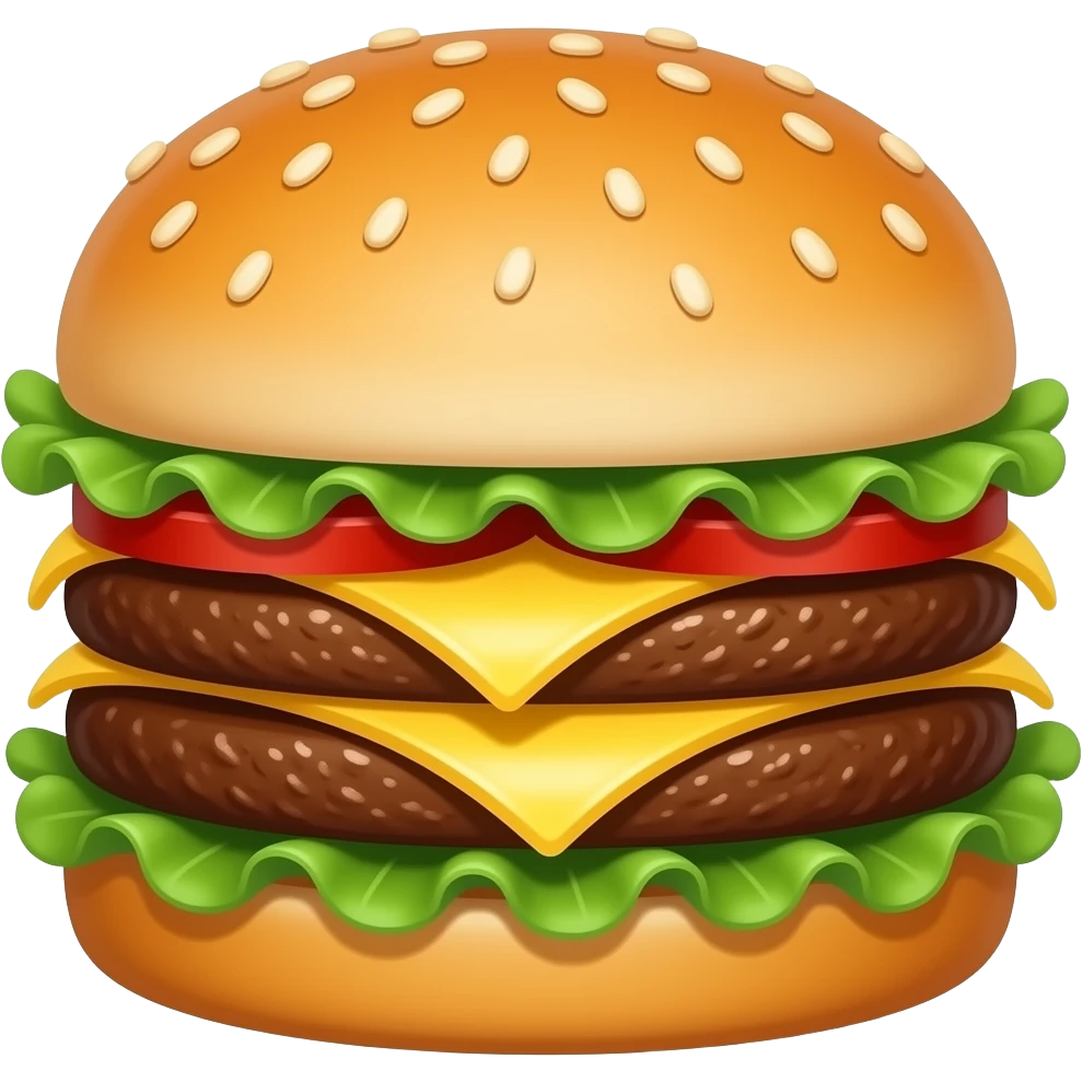 Dubble hamburger emoji