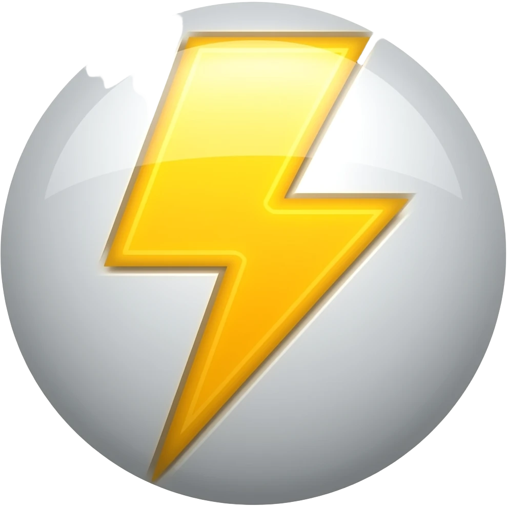 Thunder bolt emoji