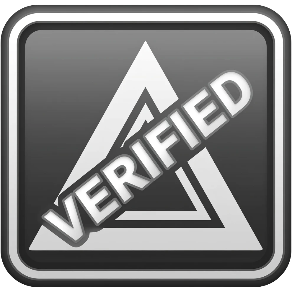 a black and white verified sign emoji