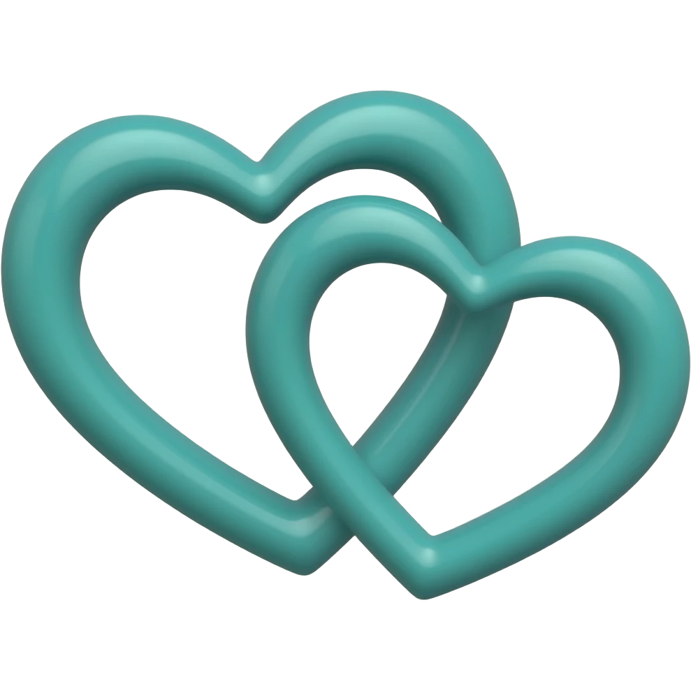 💞 in teal emoji