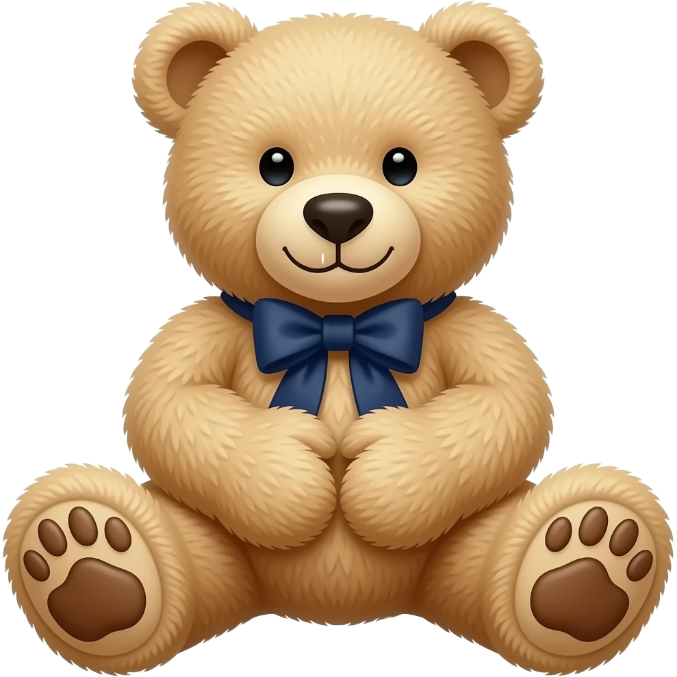 beige teddy bear ralph loren hands joining forming a heart emoji