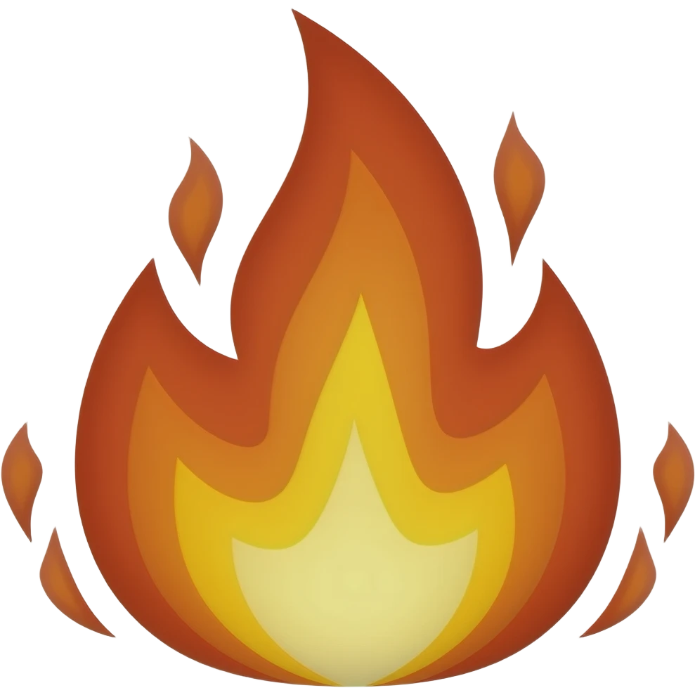 fire from sky emoji