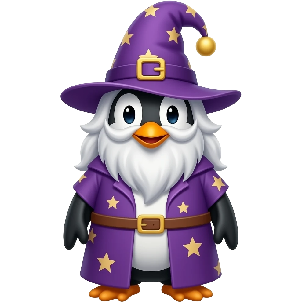 Penguin Wizard emoji