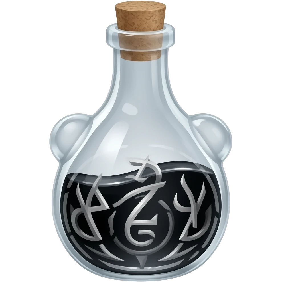 Dark Magic Potion Bottle emoji