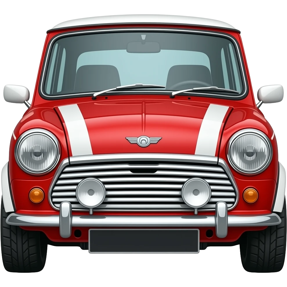 mini cooper  rouge vieilles emoji