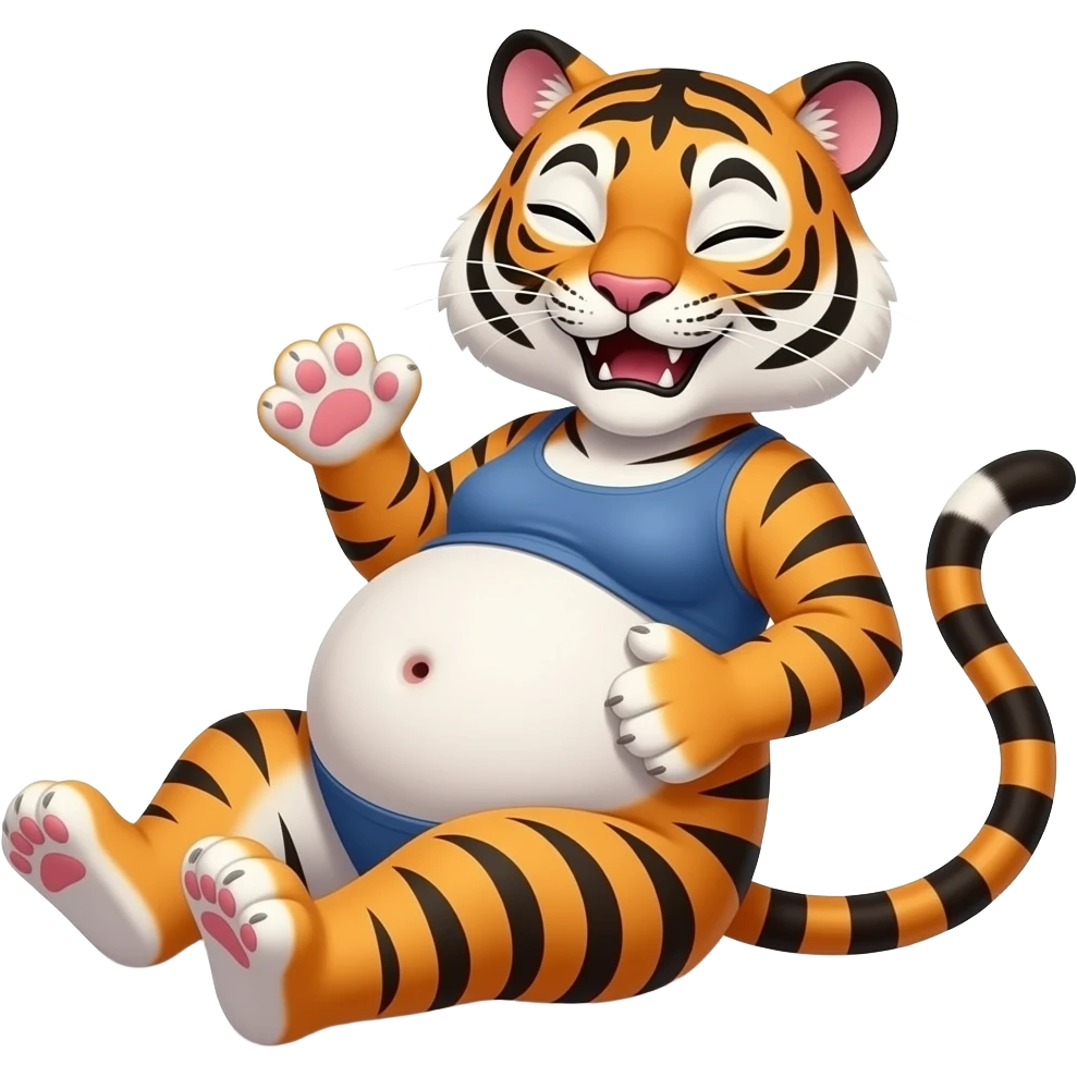 Make this Tiger girl get stuffed,her belly will be so big it would look like she has pregnancy bloating,dare to tickle that Tiger girl’s bellybutton,her gut rumbling echoes loud so you can listen to that full tummy,Tiger girl rolls around. emoji