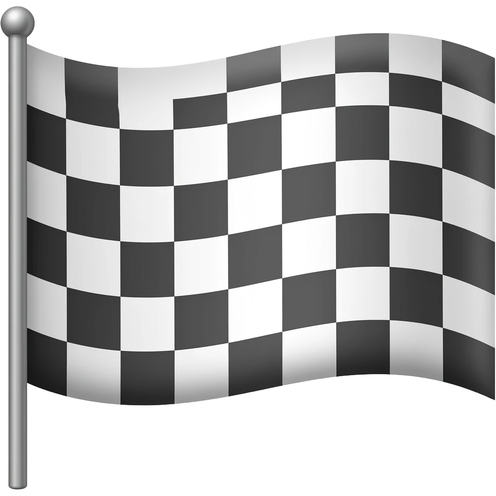 Checkered Flag emoji