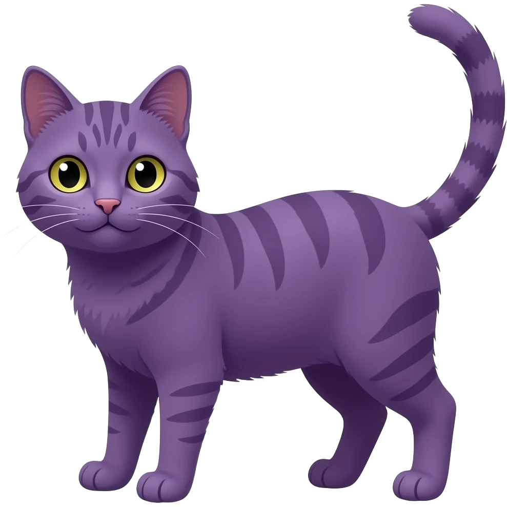 Gato roxo emoji