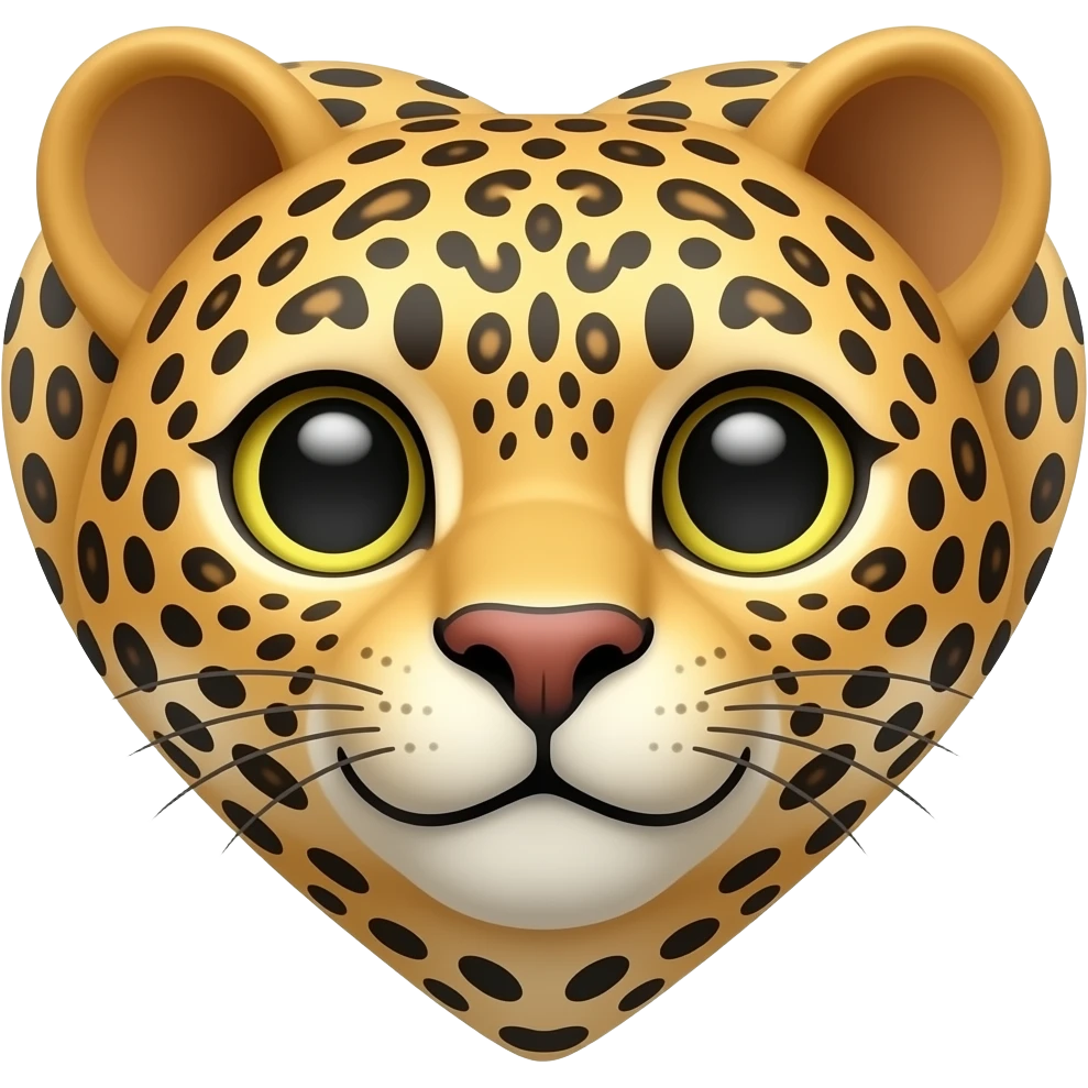 Leoparlı kalp emoji
