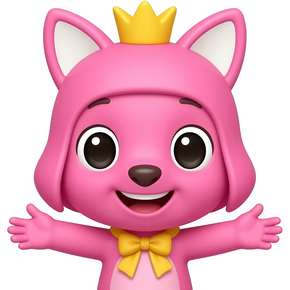 Pinkfong is a kid emoji