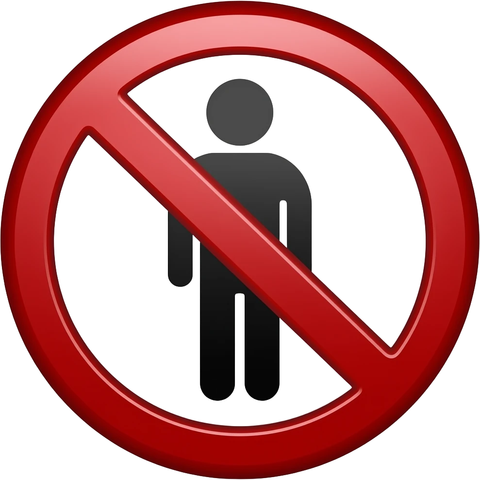 NO TRESPASSING emoji