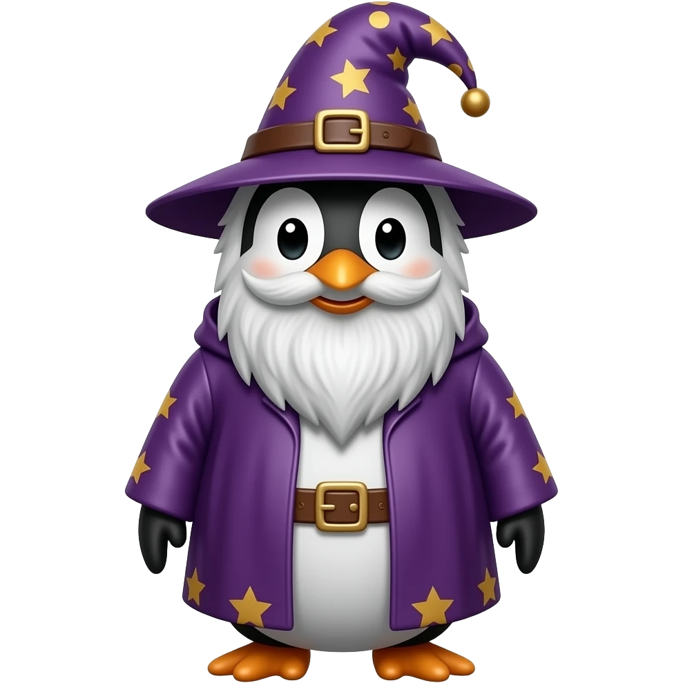Penguin Wizard emoji
