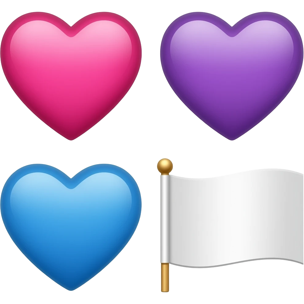 🩷💜💙🏳️ emoji