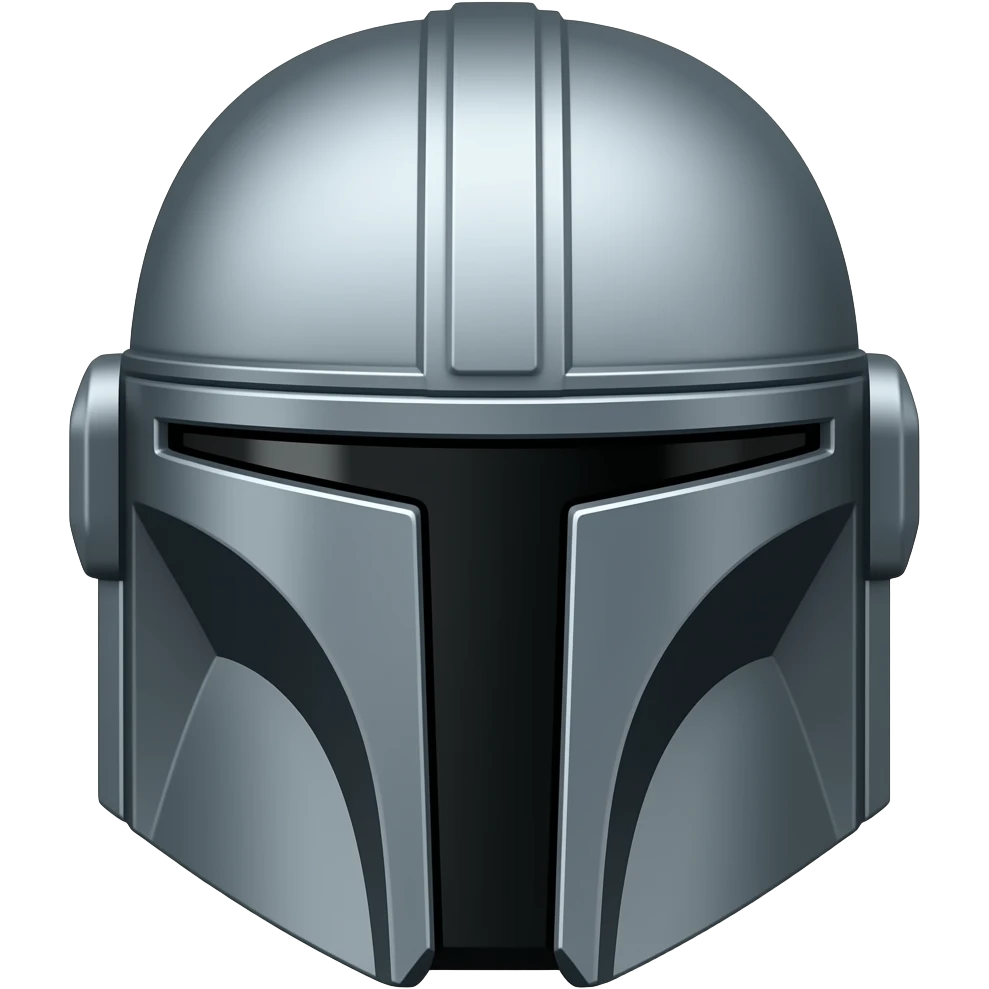 top of mandalorian helmet emoji