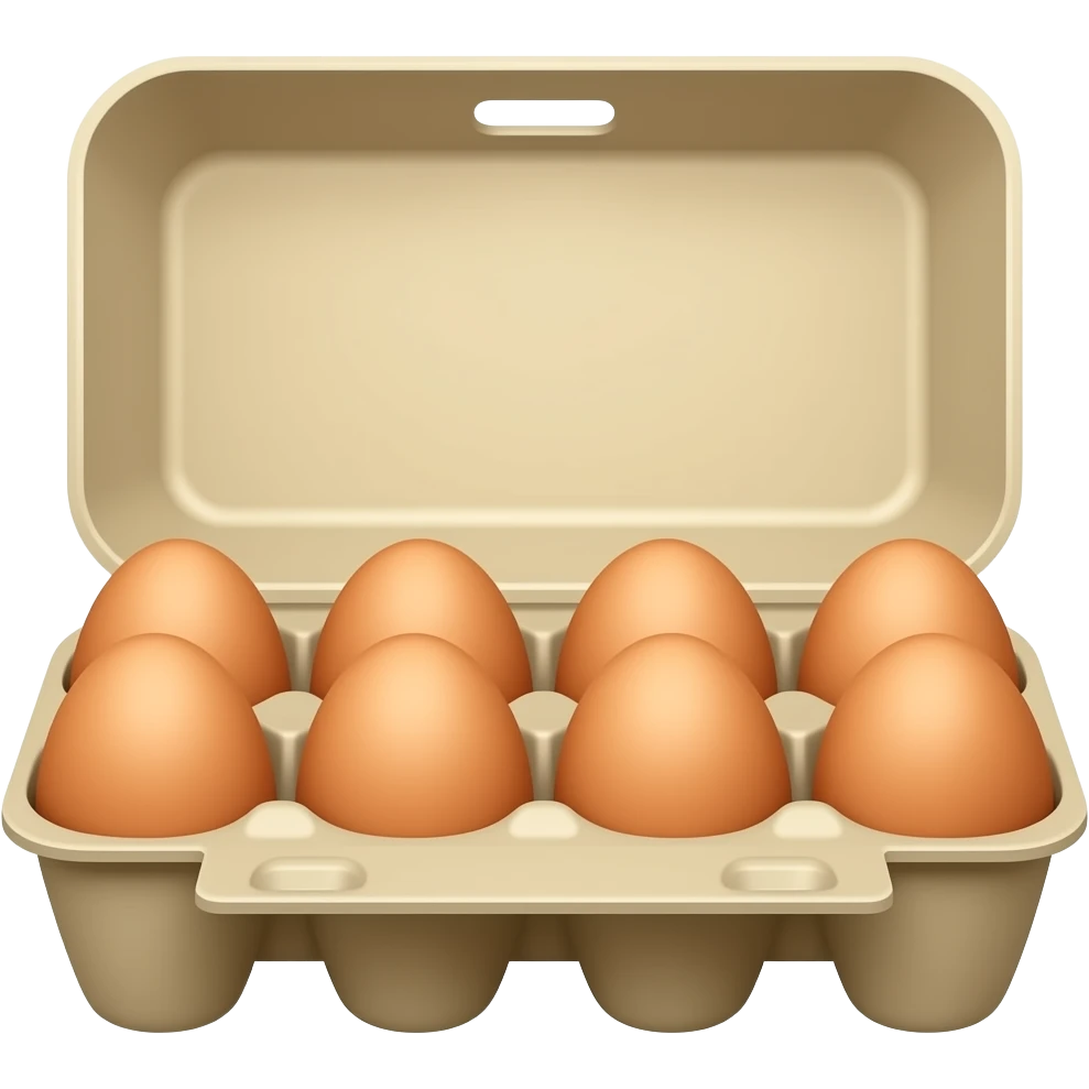 egg carton without top lid emoji