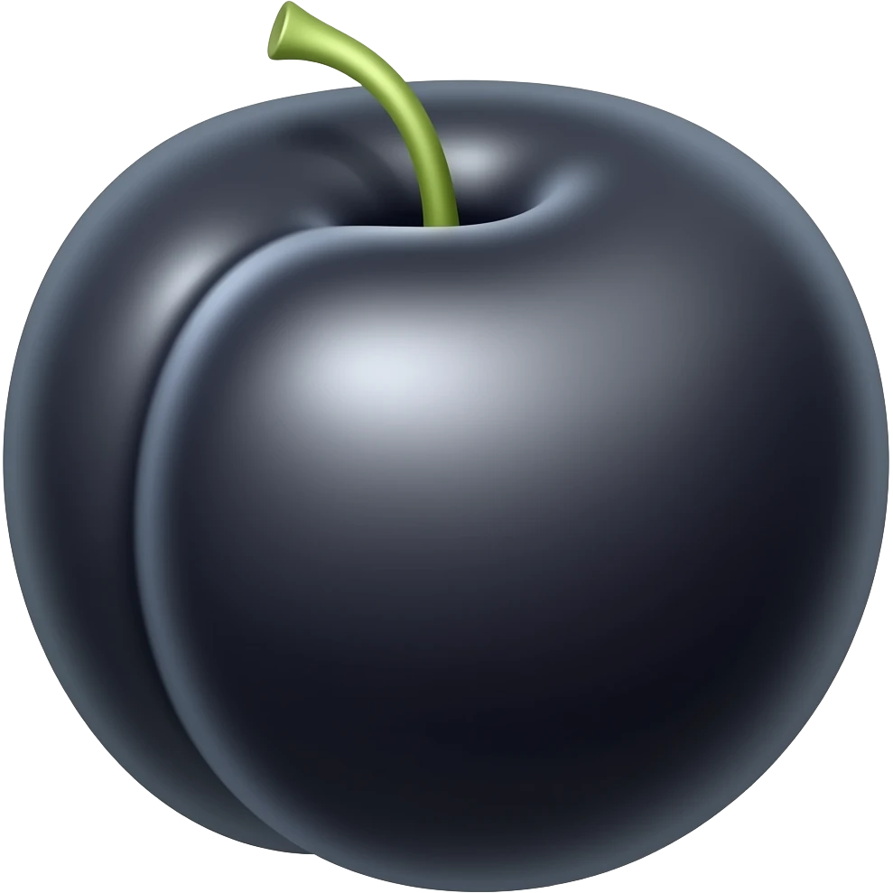 black plumb emoji