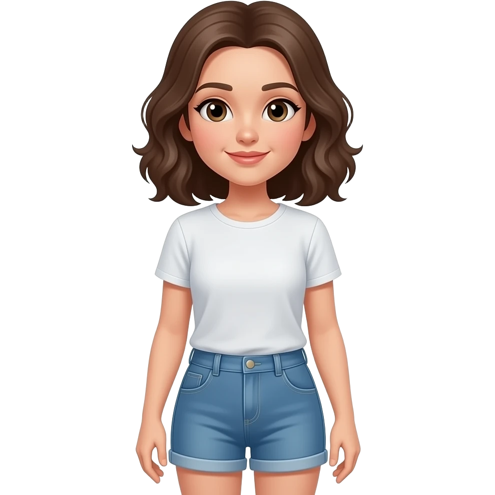 A woman in 👕🩲 emoji