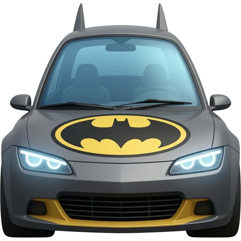 Batman car emoji