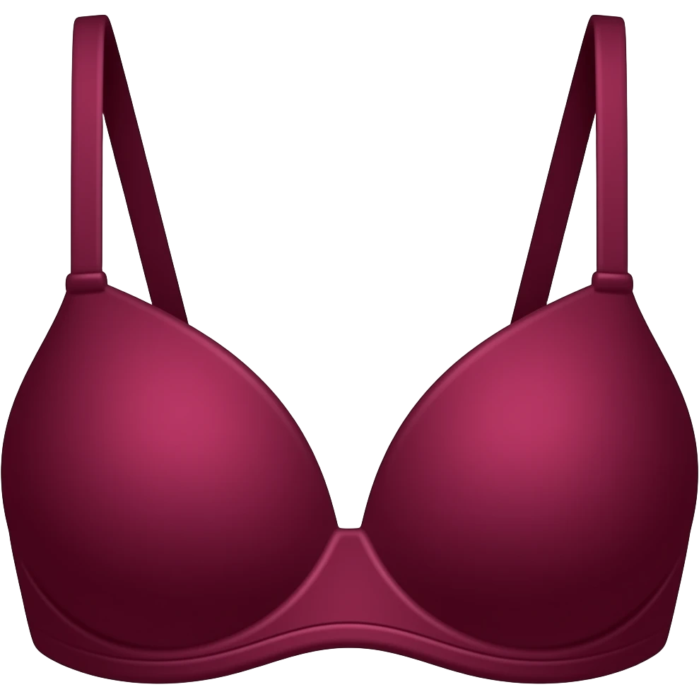 darker burgundy bra emoji