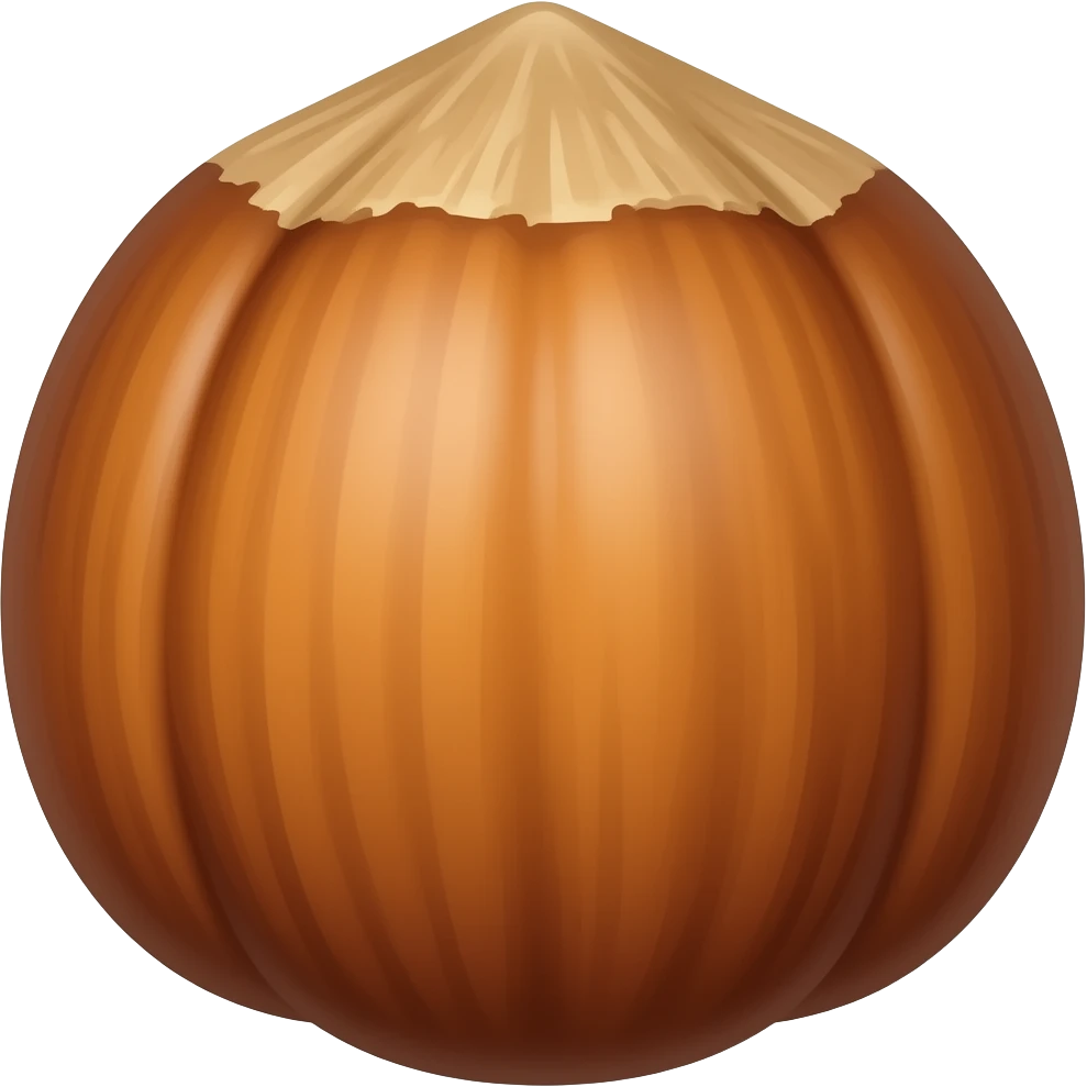 Hazelnut emoji